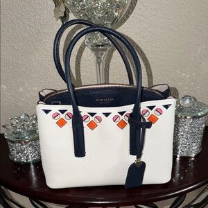 Kate Spade Margaux Medium Jeweled Leather Tote